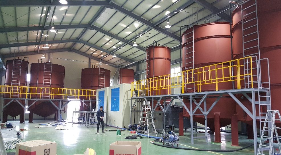 Treatment and storage tanks