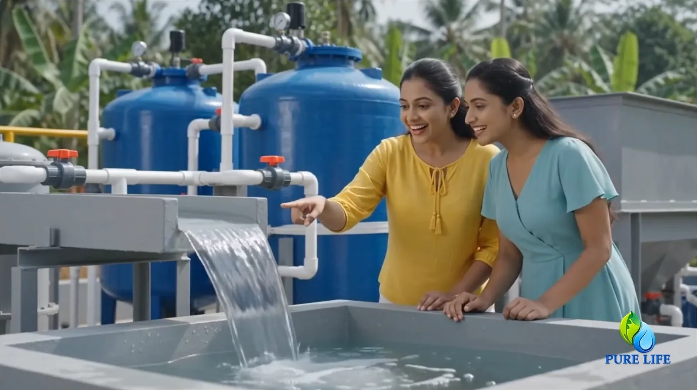 A woman cupping fresh clean water in her hands